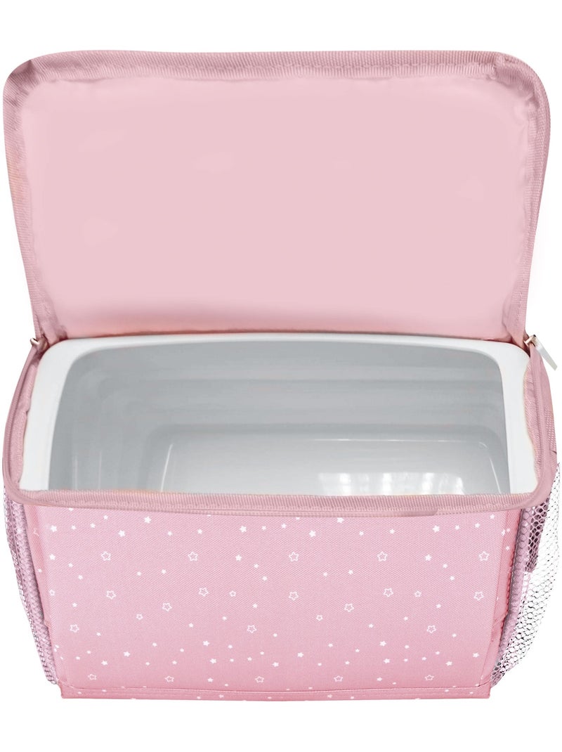 Chaise haute de voyage - Sac Hummus Étoiles Asalvo Rose - Kiabi