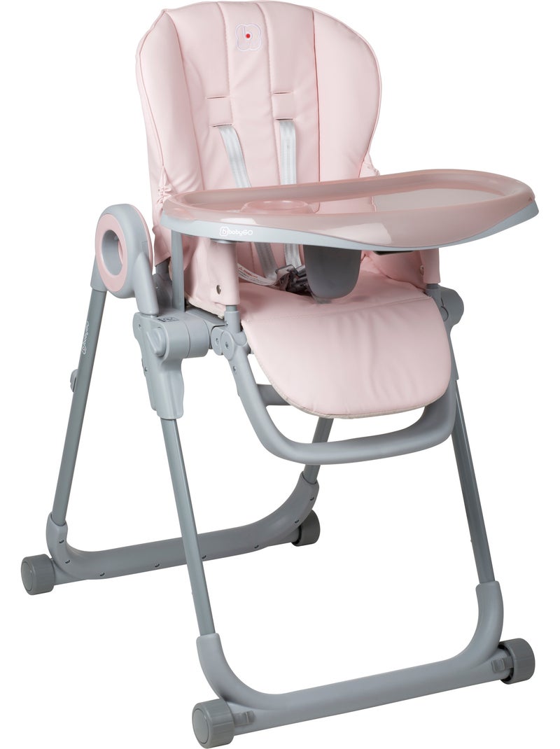 Chaise haute divan - babygo Gris Rose - Kiabi