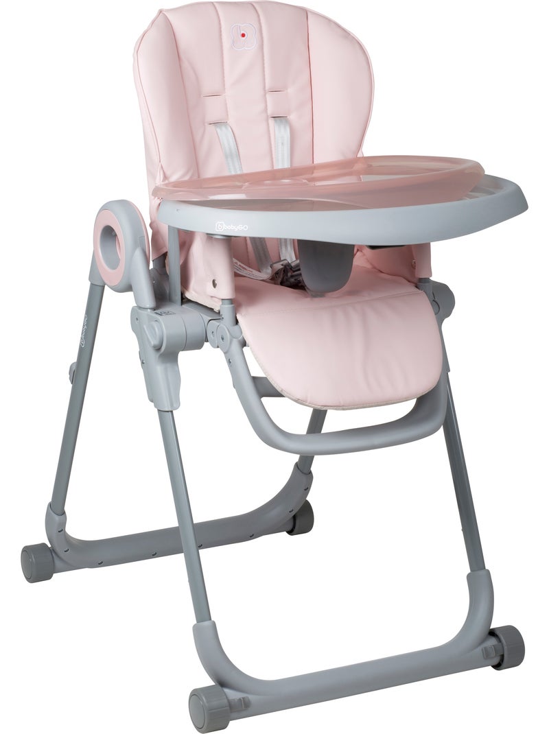 Chaise haute divan - babygo Gris Rose - Kiabi