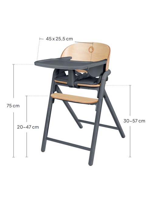 Chaise haute en bois 3en1 LIONELO Celia - Jusqu'à 110kg - Réglage d'une seule main - Evolutive - Kiabi Chaise haute en bois 3en1 LIONELO Celia - Jusqu'à 110kg - Réglage d'une seule main - Evolutive - Kiabi