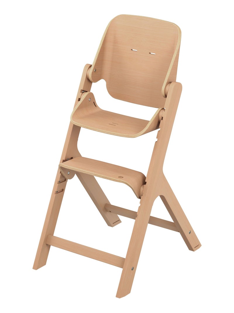 Chaise haute en bois évolutive Nesta Beige - Kiabi