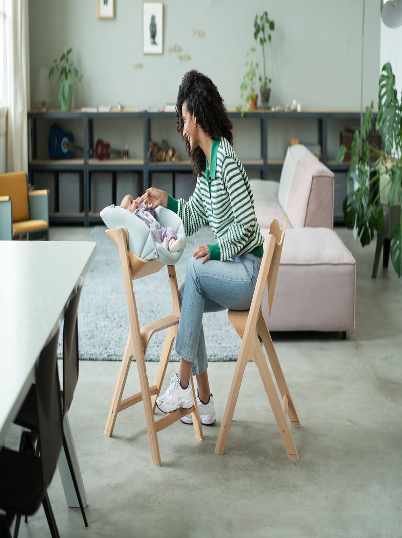 Chaise haute en bois évolutive Nesta Blanc - Kiabi
