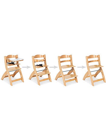 Chaise haute en bois naturel thilo