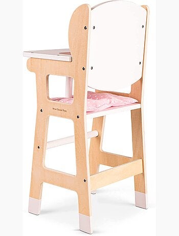 Chaise haute en bois pour poupée