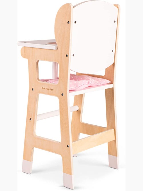 Chaise haute en bois pour poupée - Kiabi
