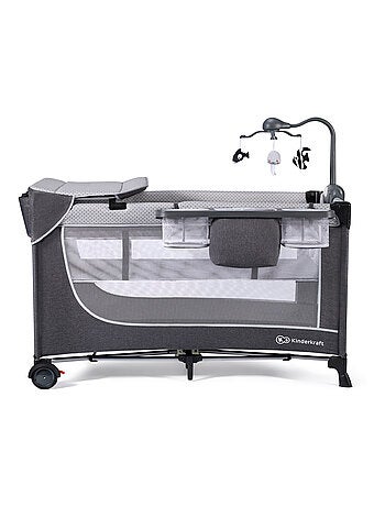 Chaise Haute et Transat Kinderkraft LASTREE 2 en 1 avec Dossier Inclinable et Roues