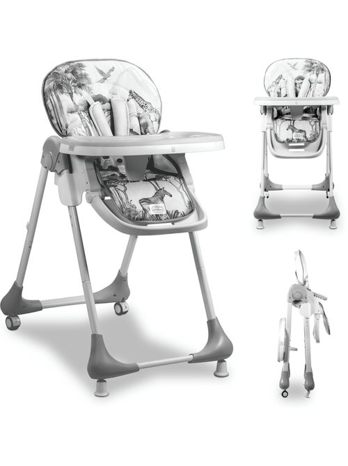 Chaise Haute Évolutive - Régable en 3 positions - Pliant - Chef - Kiabi