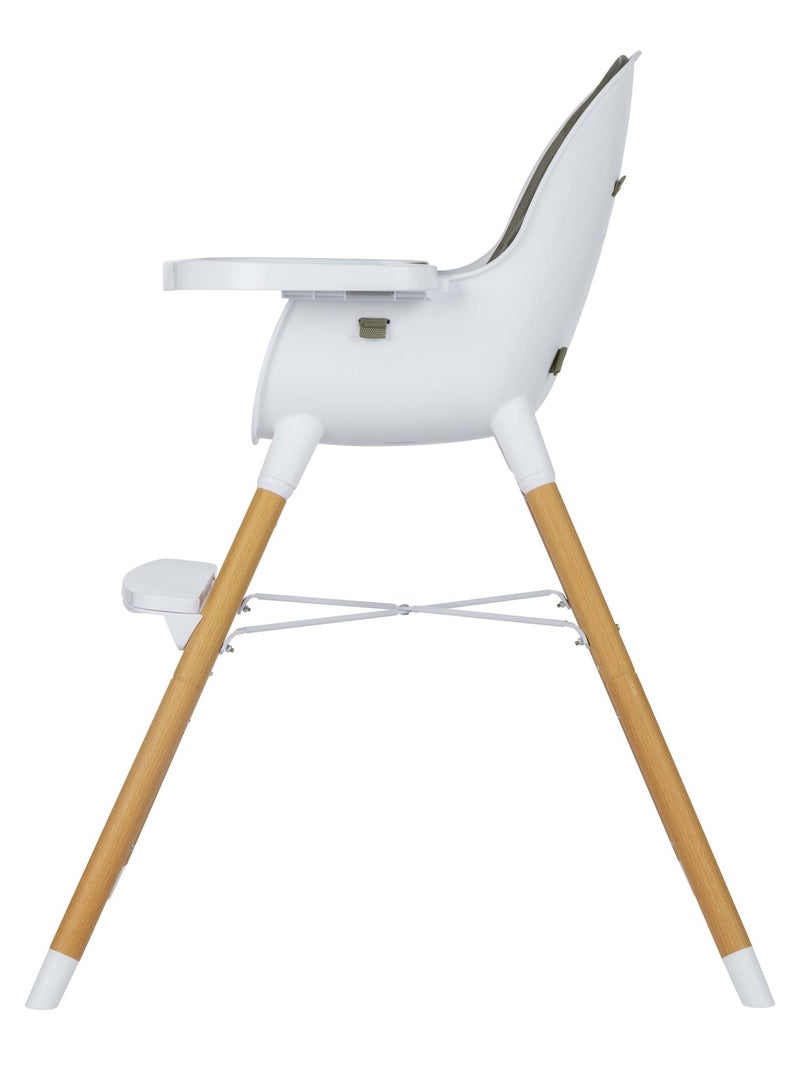 Chaise haute évolutive 2 en 1 Avista Vert - Kiabi