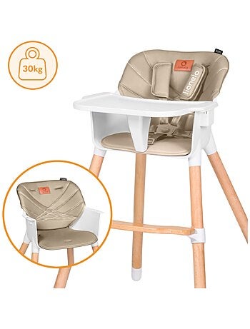 Chaise haute évolutive 2en1 LIONELO Koen - Jusqu'à 50kg - Léger - Plateau amovible