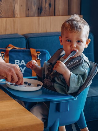 Chaise haute évolutive 2en1 LIONELO Koen - Jusqu'à 50kg - Léger - Plateau amovible