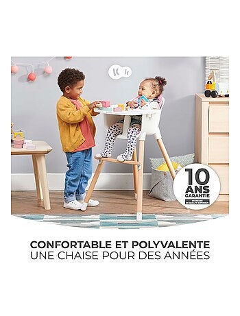 Chaise haute évolutive 2en1 position transat