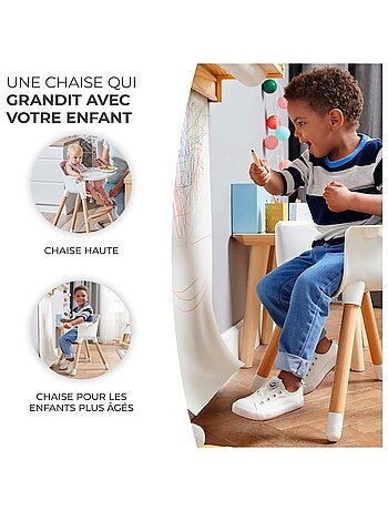 Chaise haute évolutive 2en1 position transat