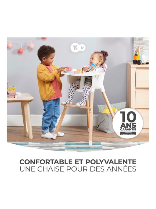 Chaise haute évolutive 2en1 position transat - Kiabi Chaise haute évolutive 2en1 position transat - Kiabi