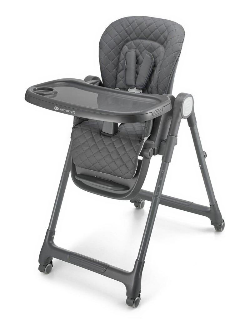 Chaise haute évolutive 3en1 réglable Gris - Kiabi