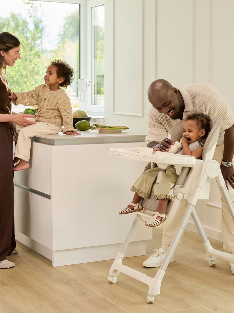 Chaise haute évolutive 3en1 réglable Gris - Kiabi