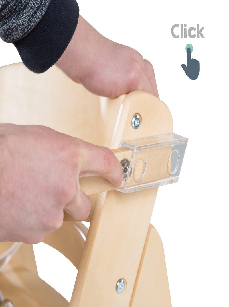 Chaise haute évolutive avec plateau repas amovible - Jusqu'à 70 kg - 'Roba Sit Up Fun' Marron clair - Kiabi