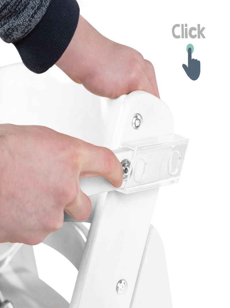 Chaise haute évolutive avec plateau repas amovible - ROBA 'sit up fun' Blanc - Kiabi