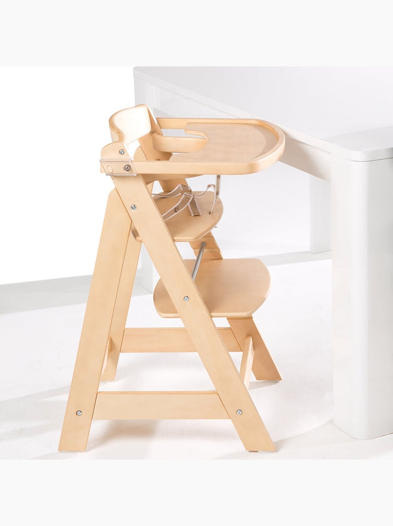 Chaise haute évolutive avec plateau repas amovible - ROBA 'sit up fun' Bois naturel - Kiabi