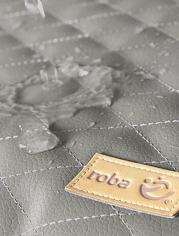 Chaise haute évolutive avec transat inclinable en cuir PU 'Roba Born Up'