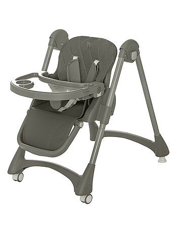 Chaise haute évolutive bébé, compact, plateau double - Soja