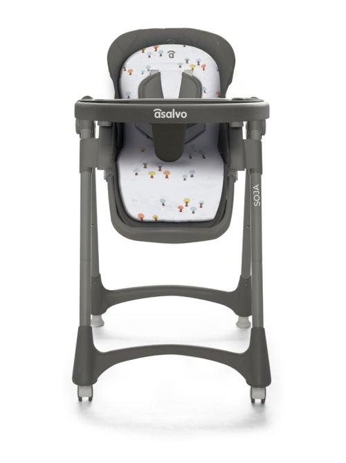 Chaise haute évolutive bébé, compact, plateau double - Soja - Kiabi