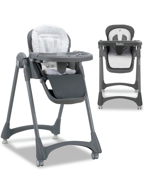 Chaise haute évolutive bébé, compact, plateau double - Soja - Kiabi Chaise haute évolutive bébé, compact, plateau double - Soja - Kiabi
