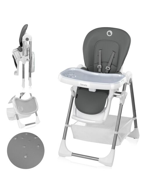 Chaise haute évolutive bébé LIONELO Linn Plus - Pliable - Réglable hauteur - 6 mois - 3 ans (15kg) - Kiabi