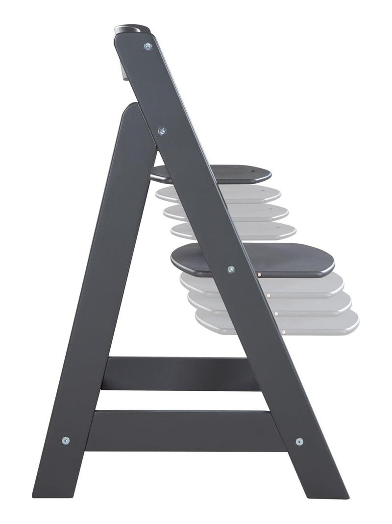 Chaise haute évolutive compatible avec plateau repas - ROBA 'Sit Up Flex' gris anthracite - Kiabi
