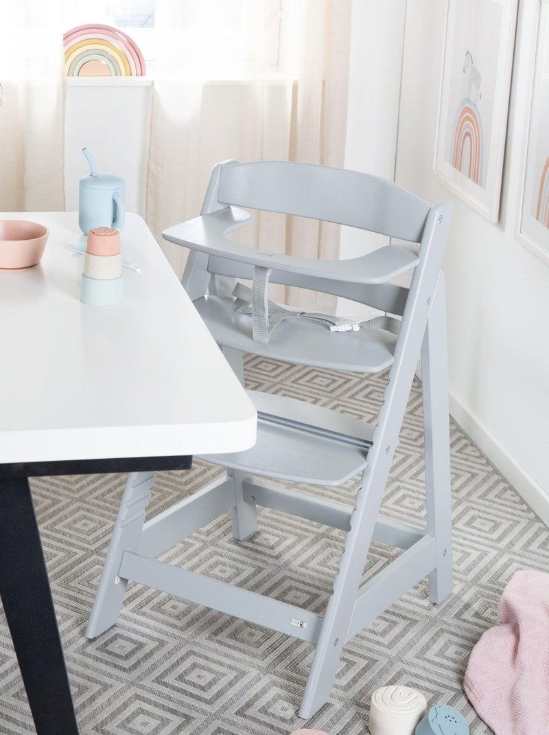 Chaise haute évolutive compatible avec plateau repas - ROBA 'Sit Up Flex' Gris taupe - Kiabi