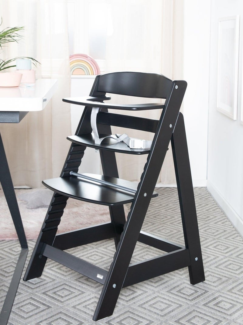 Chaise haute évolutive compatible avec plateau repas - ROBA 'Sit Up Flex' Noir - Kiabi