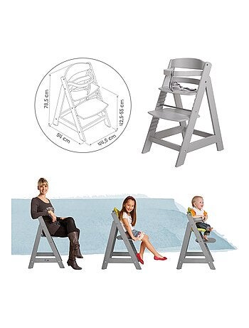 Chaise haute évolutive + Coussin réducteur en 2 pièces 'Sit Up III' ROBA