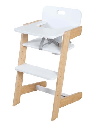 Chaise haute évolutive en bambou FSC® avec plateau repas 'Roba Nature Up'