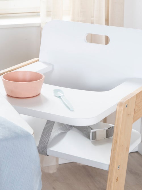 Chaise haute évolutive en bambou FSC® avec plateau repas 'Roba Nature Up' - Kiabi Chaise haute évolutive en bambou FSC® avec plateau repas 'Roba Nature Up' - Kiabi