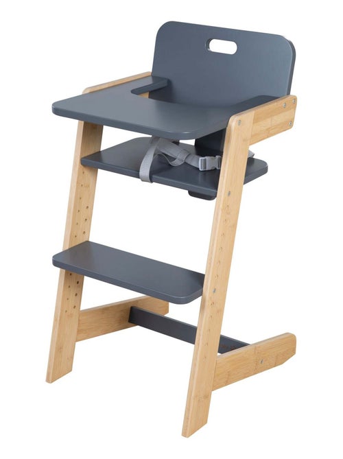 Chaise haute évolutive en bambou FSC® avec plateau repas 'Roba Nature Up' - Kiabi
