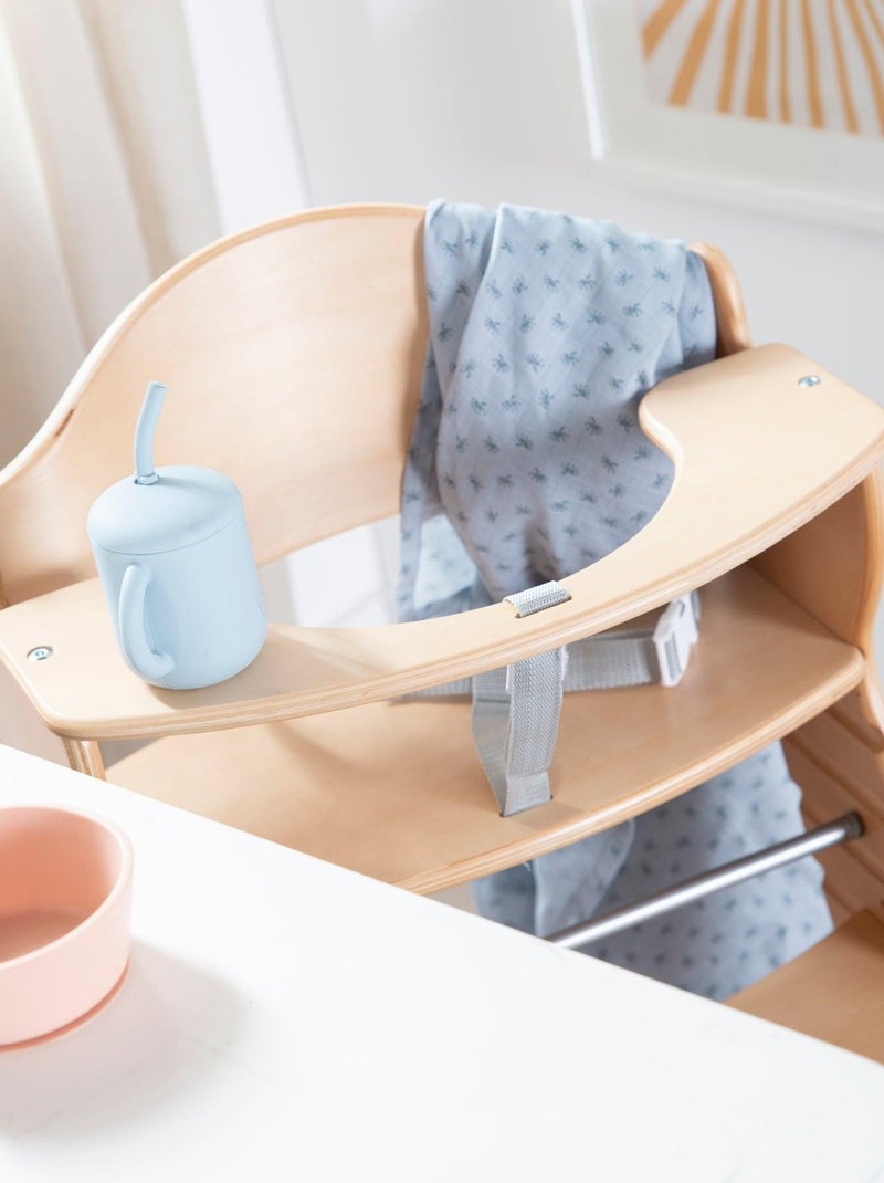 Chaise haute évolutive en bois - Supporte jusqu'à 70 kg - 'Roba Chair Up' Marron clair - Kiabi