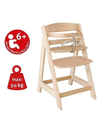 Chaise haute évolutive en bois dès 6 mois jusqu'à 70 kg - ROBA 'sit up III'