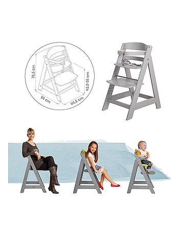 Chaise haute évolutive en bois dès 6 mois jusqu'à 70 kg - ROBA 'sit up III'
