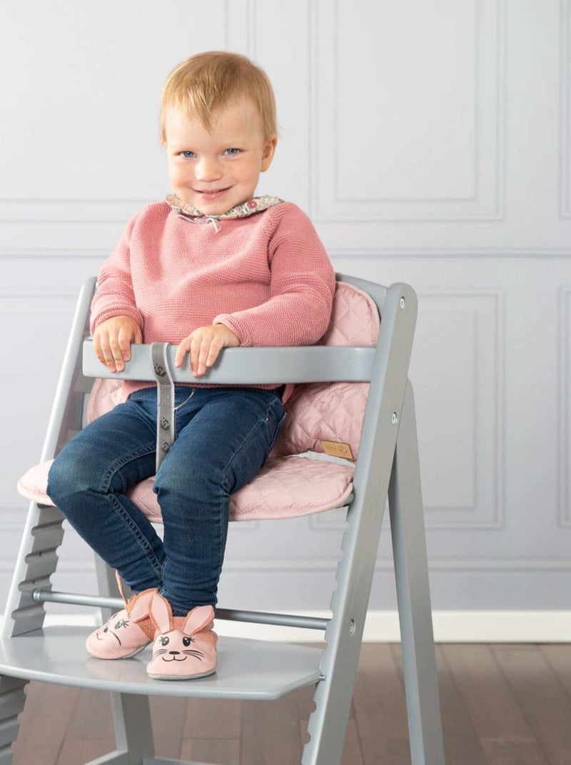 Chaise haute évolutive en bois dès 6 mois jusqu'à 70 kg - ROBA 'sit up III' Gris - Kiabi