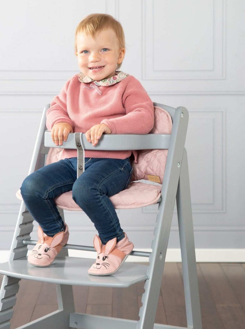 Chaise haute évolutive en bois dès 6 mois jusqu'à 70 kg - ROBA 'sit up III' Gris - Kiabi