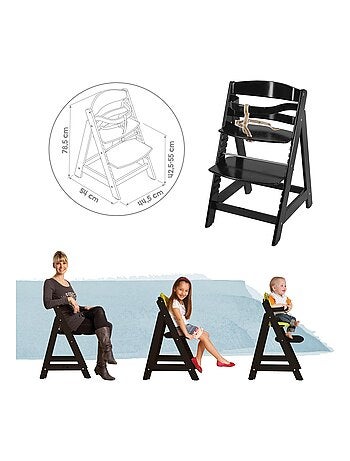 Chaise haute évolutive en bois dès 6 mois jusqu'à 70 kg - ROBA 'sit up III'