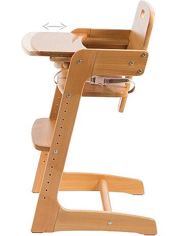 Chaise haute évolutive en bois massif 'Kid Up' ROBA