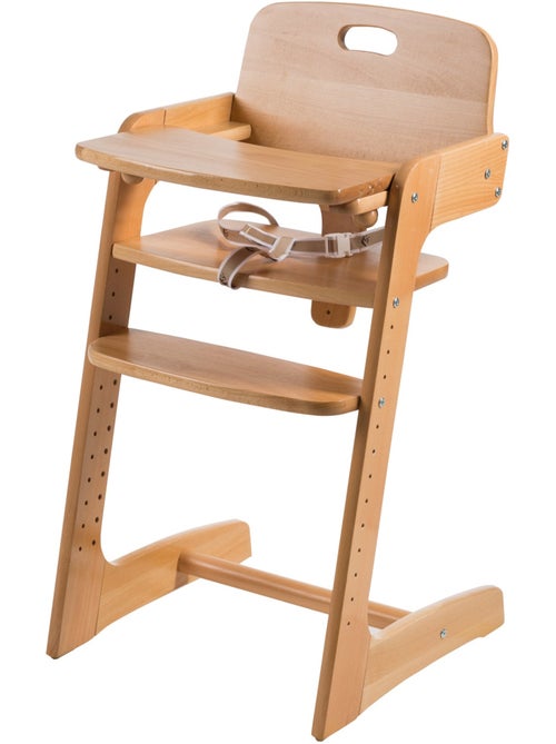 Chaise haute évolutive en bois massif 'Kid Up' ROBA - Kiabi Chaise haute évolutive en bois massif 'Kid Up' ROBA - Kiabi