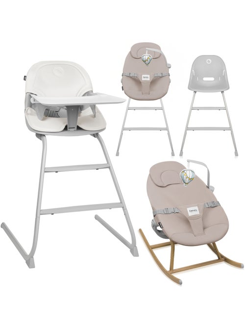 Chaise haute évolutive et transat bebe LIONELO Dalia Set - Jusqu’à 60 kg - Ultra légère - Kiabi