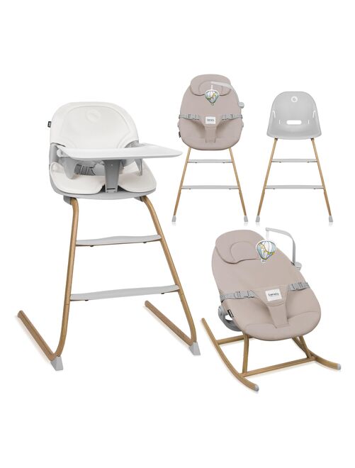 Chaise haute évolutive et transat bebe LIONELO Dalia Set - Jusqu’à 60 kg - Ultra légère - Kiabi