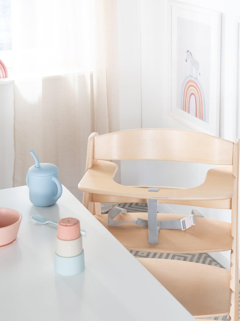 Chaise haute évolutive jusqu'à 70 kg - Compatible avec plateau repas - 'Roba Sit Up Flex' Marron clair - Kiabi