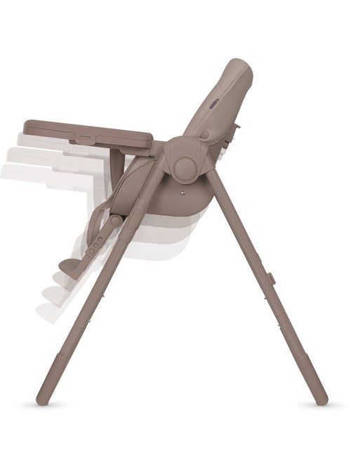Chaise haute évolutive LIONELO Linn - Réglable hauteur - Roulettes - Pliage compact - Jusqu’à 15 kg - Kiabi