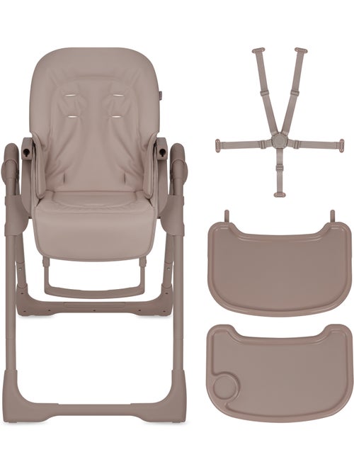 Chaise haute évolutive LIONELO Linn - Réglable hauteur - Roulettes - Pliage compact - Jusqu’à 15 kg - Kiabi