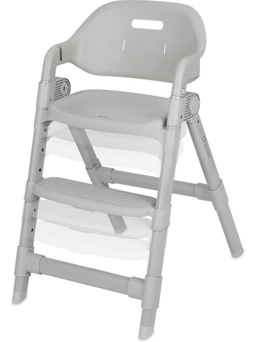 Chaise haute évolutive LIONELO Matt - Réglable hauteur - Pliage compact - Jusqu'à 110kg - Kiabi Chaise haute évolutive LIONELO Matt - Réglable hauteur - Pliage compact - Jusqu'à 110kg - Kiabi