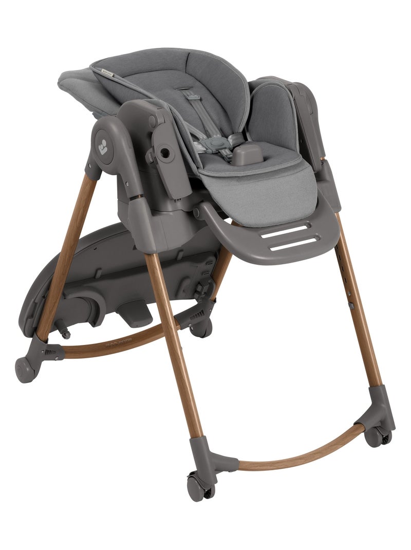 Chaise haute évolutive multiposition Minla Plus Gris foncé - Kiabi