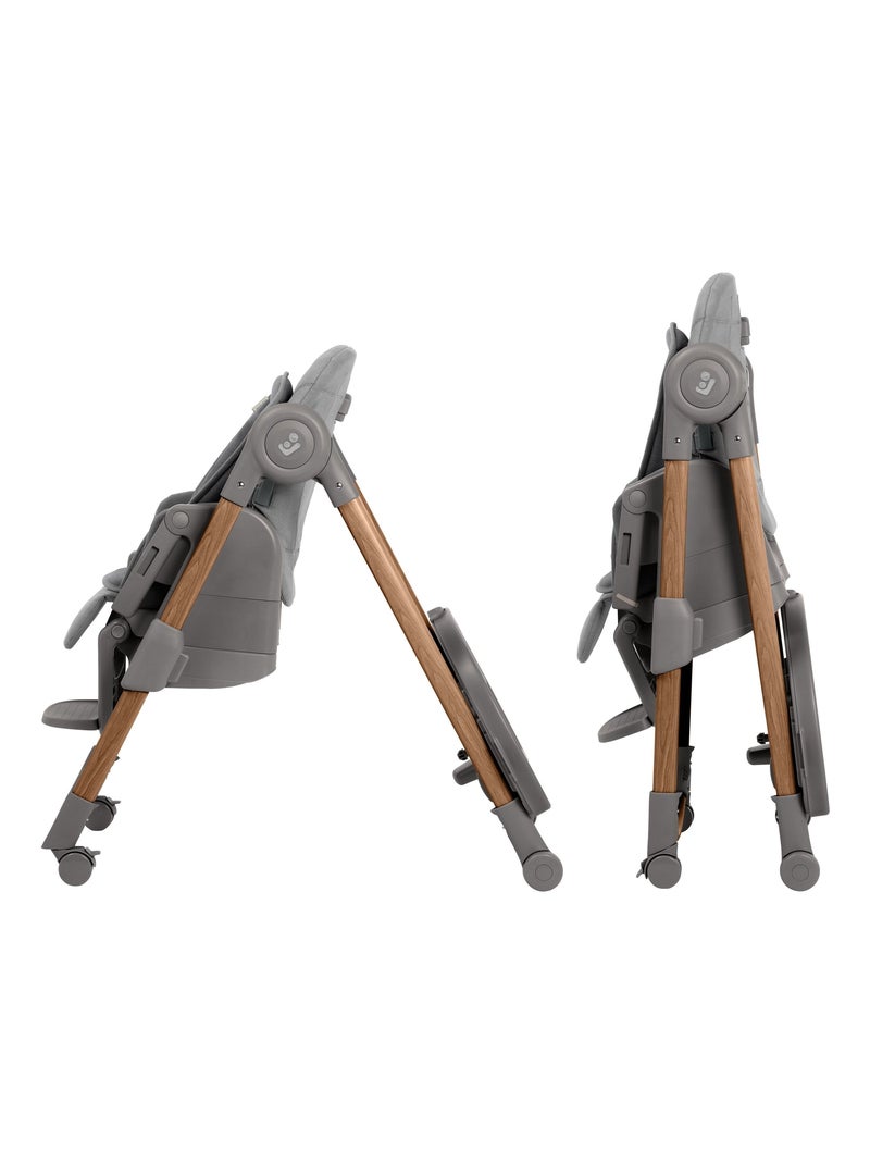 Chaise haute évolutive multiposition Minla Plus Gris foncé - Kiabi